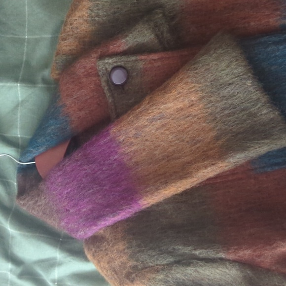 Multicolored wool coat - Picture 9 of 9